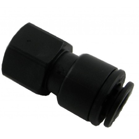 Raccordo diritto F 1/4" tubo 6 mm