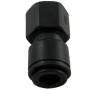 Raccordo diritto F 1/4" tubo 6 mm