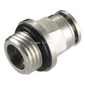 Raccordo diritto 6 mm - 1/8" Metallico