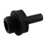 Raccordo innesto rapido diritto maschio 1/4" codolo 6mm