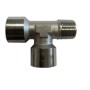 Raccordo a T M FF  1/4" Nichelato