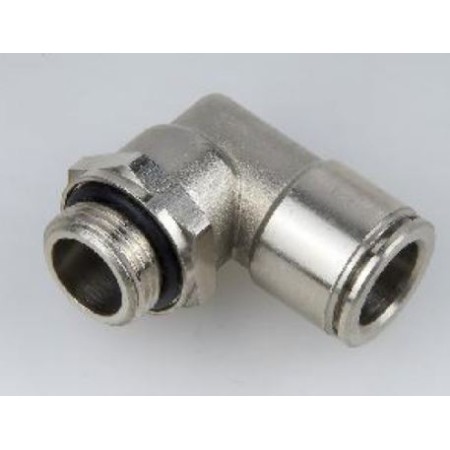 Raccordo gomito 10 mm - 1/4" Metallico
