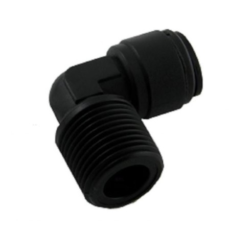 Gomito filettato 1/4" tubo 10 mm