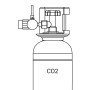 Kit di allaccio Co2 Swan per bombole ricaricabili