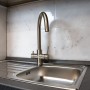 Miscelatore 5 vie tondo in acciaio inox 304