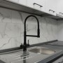 Miscelatore 5 vie doccia in acciaio inox 304 nero