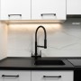 Miscelatore 5 vie doccia in acciaio inox 304 nero
