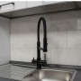 Miscelatore 5 vie doccia in acciaio inox 304 nero