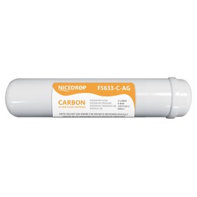 Filtri in Linea per Impianti ad Osmosi NICEDROP Carbone Argentizzato